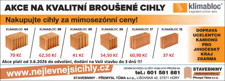 nejlevnější cihly 2026